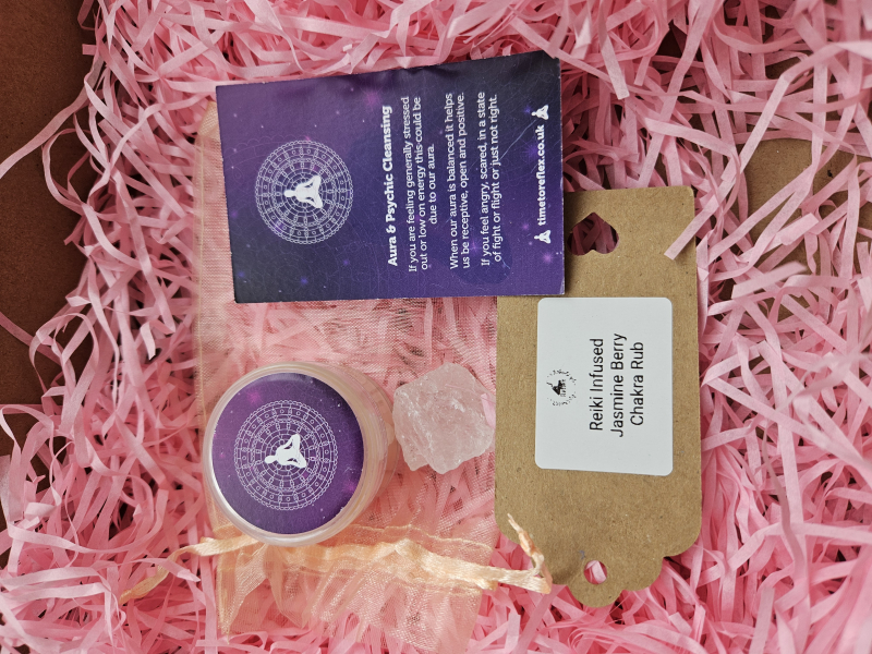 Reiki infused aura and psychic cleansing Chakra Rub