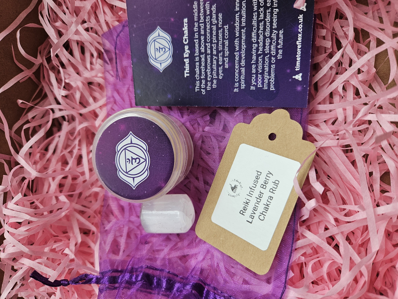 Reiki infused third eye Chakra Rub