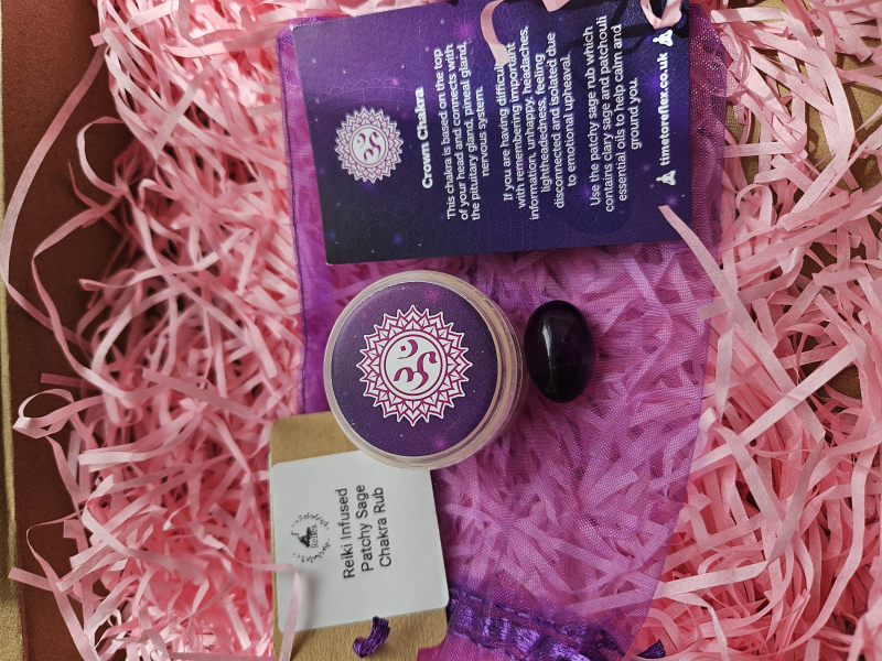 Reiki infused crown chakra rub