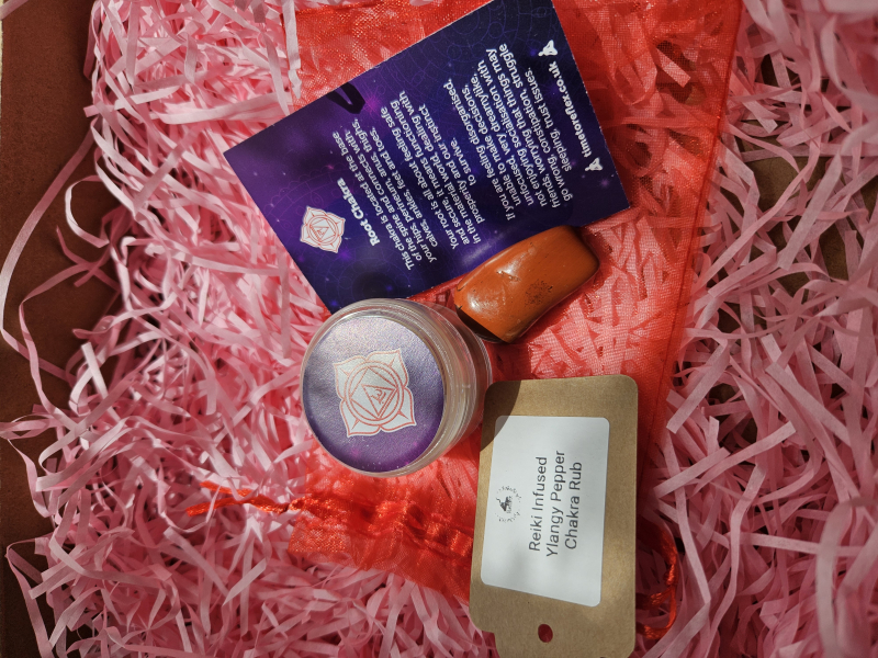 Reiki infused Root Chakra Rub