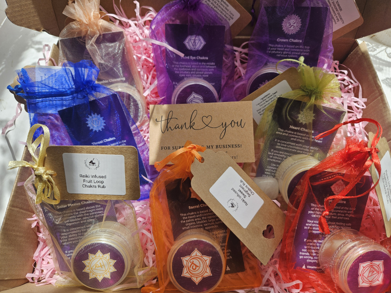 Full set Reiki Infused Chakra Rubs