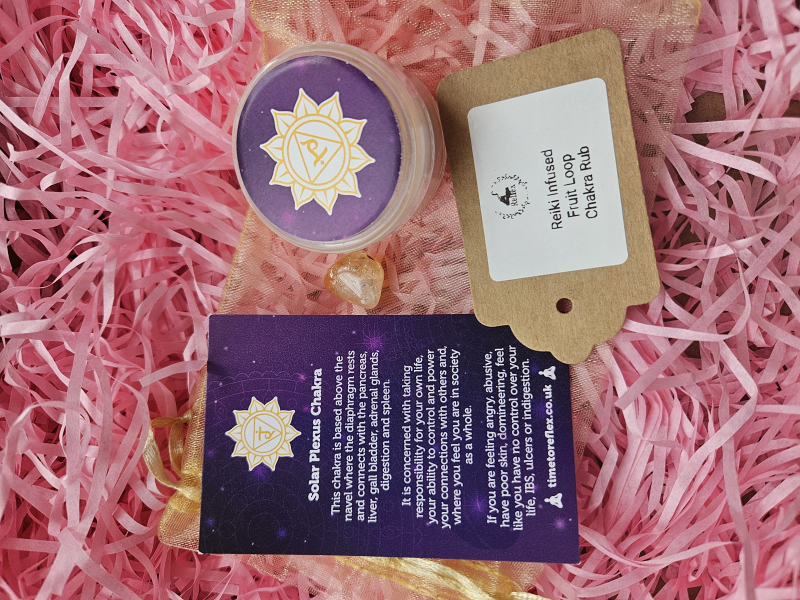 Reiki infused Solar Plexus Chakra Rub