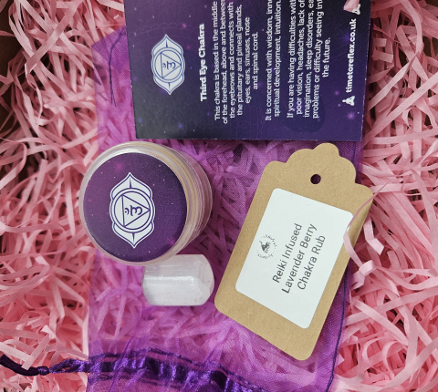 Reiki infused third eye Chakra Rub