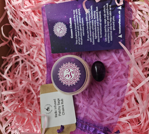 Reiki infused crown chakra rub