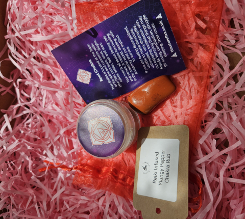Reiki infused Root Chakra Rub